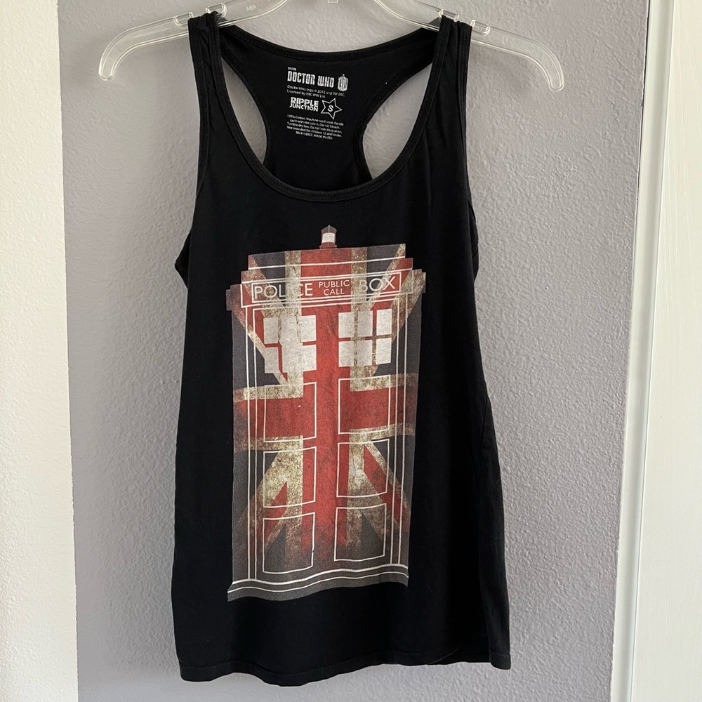 Ripple Junction Doctor Who Tardis Union Jack Tank Top
